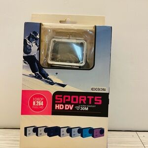 New Sports Full HD DV multipurpose 1080P H. 264 Waterproof Camera - Black camcor